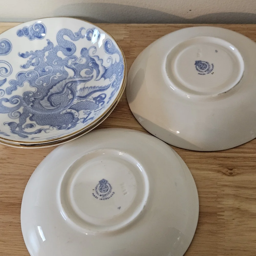 Vintage Porcelain Tea Cups and Saucers